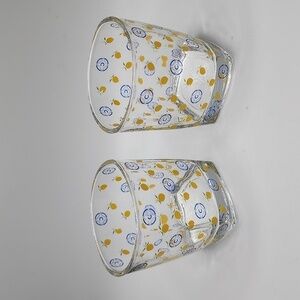 Caravella Limoncello Low Ball Glasses Barware Set of Two